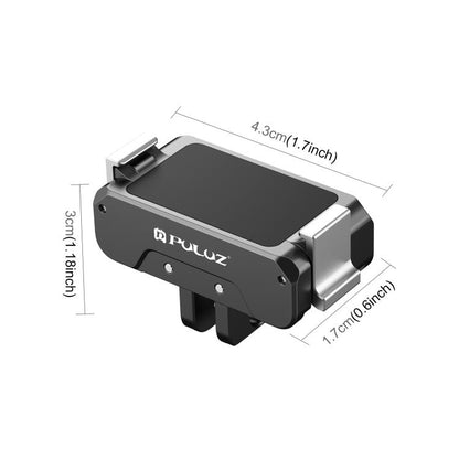 For DJI Osmo Action 5 Pro / 4 / 3 / Osmo 360 PULUZ Magnetic Quick Release Metal Base (Black) - Mount & Holder by PULUZ | Online Shopping UK | buy2fix