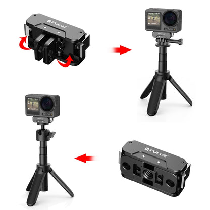 For DJI Osmo Action 5 Pro / 4 / 3 / Osmo 360 PULUZ Magnetic Quick Release Metal Base (Black) - Mount & Holder by PULUZ | Online Shopping UK | buy2fix