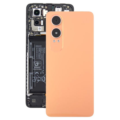 For OnePlus Nord CE4 Lite Plastic Back Cover with Camera Lens Cover(Orange) - Back Cover by buy2fix | Online Shopping UK | buy2fix