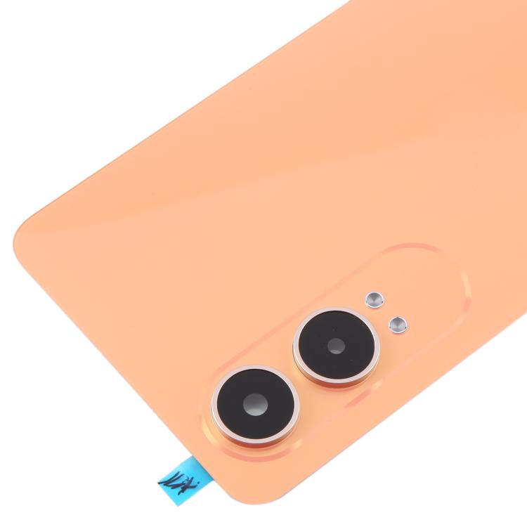 For OnePlus Nord CE4 Lite Plastic Back Cover with Camera Lens Cover(Orange) - Back Cover by buy2fix | Online Shopping UK | buy2fix