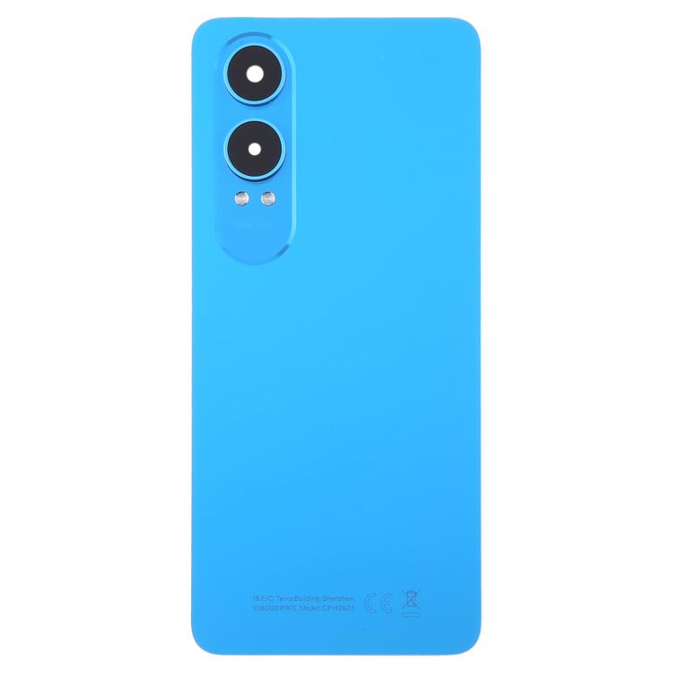 For OnePlus Nord CE4 Lite Plastic Back Cover with Camera Lens Cover(Blue) - Back Cover by buy2fix | Online Shopping UK | buy2fix