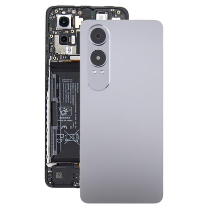 For OnePlus Nord CE4 Lite Plastic Back Cover with Camera Lens Cover(Silver) - Back Cover by buy2fix | Online Shopping UK | buy2fix