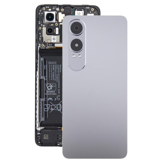 For OnePlus Nord CE4 Lite Plastic Back Cover with Camera Lens Cover(Silver) - Back Cover by buy2fix | Online Shopping UK | buy2fix