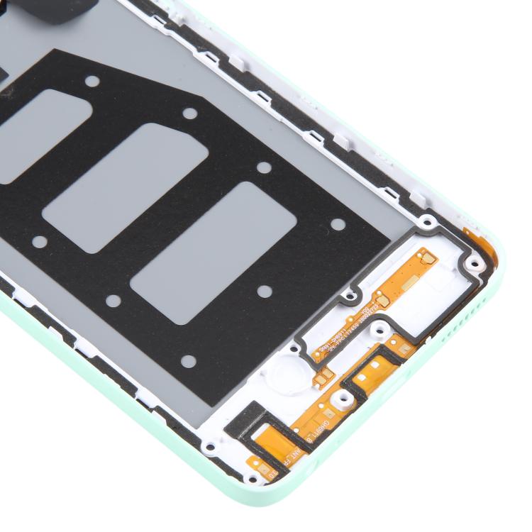 For ZTE Blade V70 Max Plastic Battery Back Cover with Middle Frame / Camera Lens Cover(Green) - For ZTE by buy2fix | Online Shopping UK | buy2fix