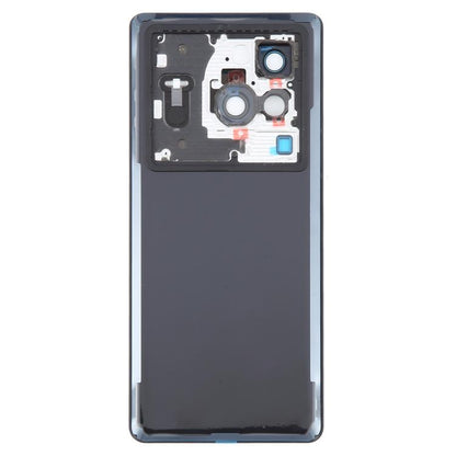 For vivo X80 Pro Battery Back Cover with Camera Lens Cover(Black) - Back Cover by buy2fix | Online Shopping UK | buy2fix