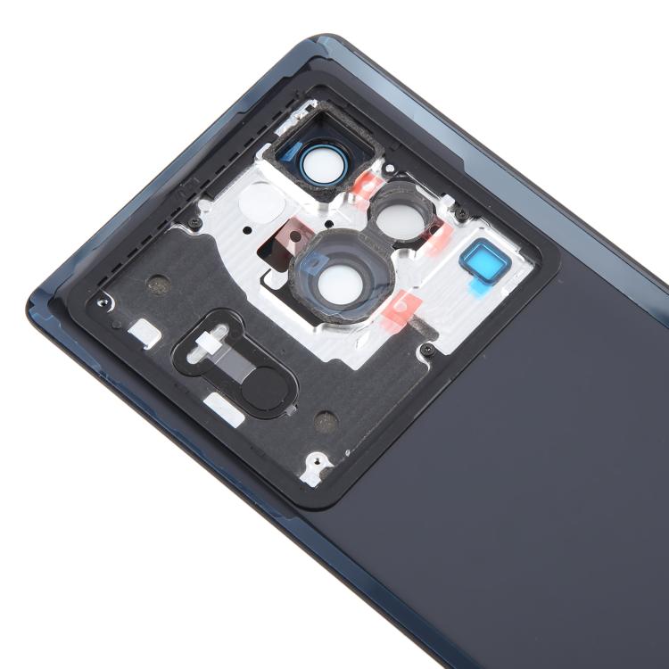 For vivo X80 Pro Battery Back Cover with Camera Lens Cover(Black) - Back Cover by buy2fix | Online Shopping UK | buy2fix