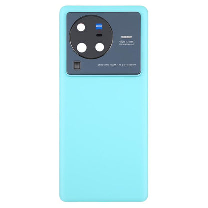 For vivo X80 Pro Battery Back Cover with Camera Lens Cover(Blue) - Back Cover by buy2fix | Online Shopping UK | buy2fix