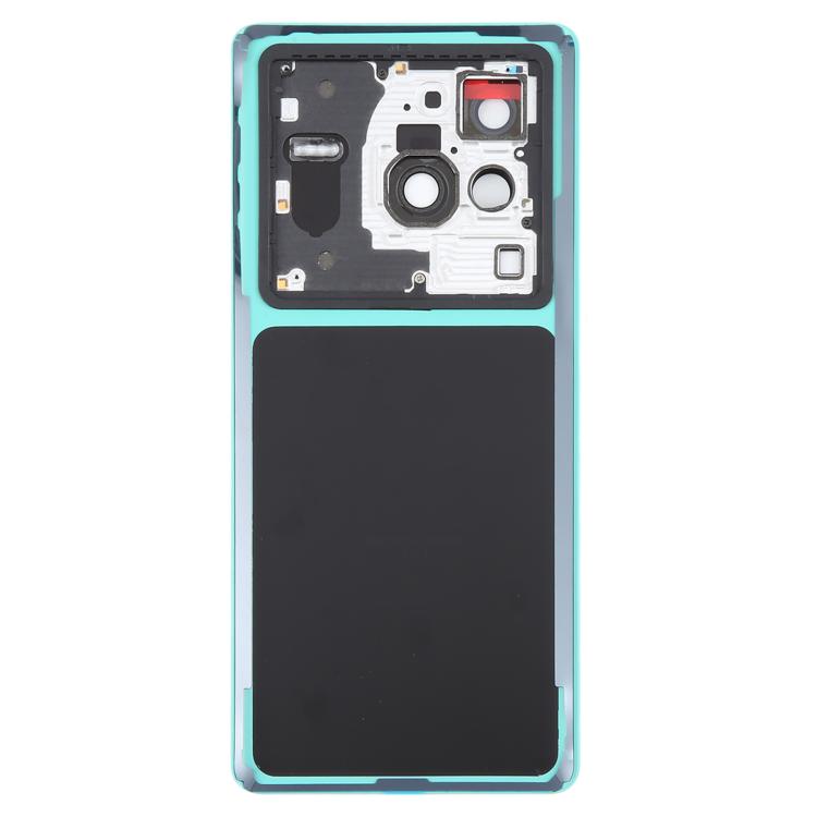 For vivo X80 Pro Battery Back Cover with Camera Lens Cover(Blue) - Back Cover by buy2fix | Online Shopping UK | buy2fix