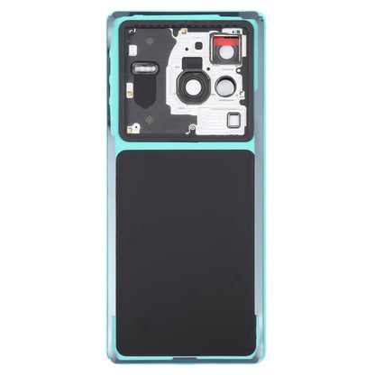 For vivo X80 Pro Battery Back Cover with Camera Lens Cover(Blue) - Back Cover by buy2fix | Online Shopping UK | buy2fix