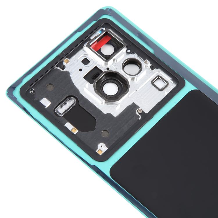 For vivo X80 Pro Battery Back Cover with Camera Lens Cover(Blue) - Back Cover by buy2fix | Online Shopping UK | buy2fix