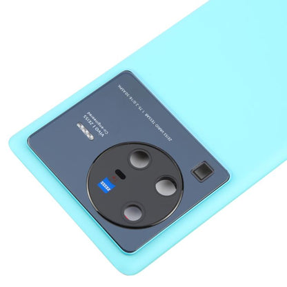For vivo X80 Pro Battery Back Cover with Camera Lens Cover(Blue) - Back Cover by buy2fix | Online Shopping UK | buy2fix