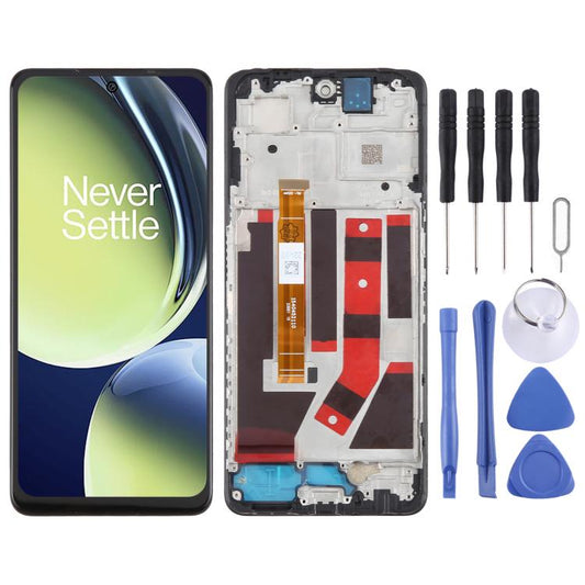 For OnePlus Nord CE 3 Lite CPH2467 2465 LCD Screen Digitizer Full Assembly with Frame (Black) - LCD Screen by buy2fix | Online Shopping UK | buy2fix