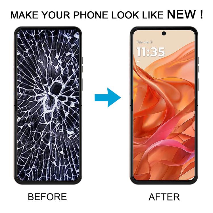 For Motorola Razr 2024 Original LCD Screen Digitizer Full Assembly with Frame (Orange) - LCD Screen by buy2fix | Online Shopping UK | buy2fix