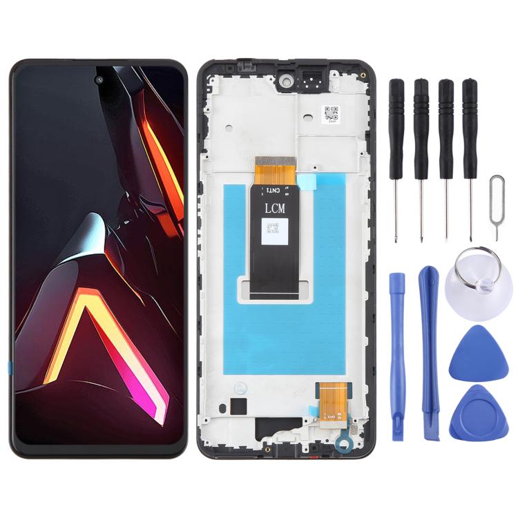 For ZTE nubia Neo 3 5G LCD Screen Digitizer Full Assembly with Frame (Black) - For ZTE by buy2fix | Online Shopping UK | buy2fix