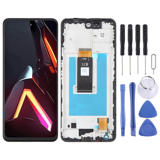 For ZTE nubia Neo 3 5G LCD Screen Digitizer Full Assembly with Frame (Black) - For ZTE by buy2fix | Online Shopping UK | buy2fix