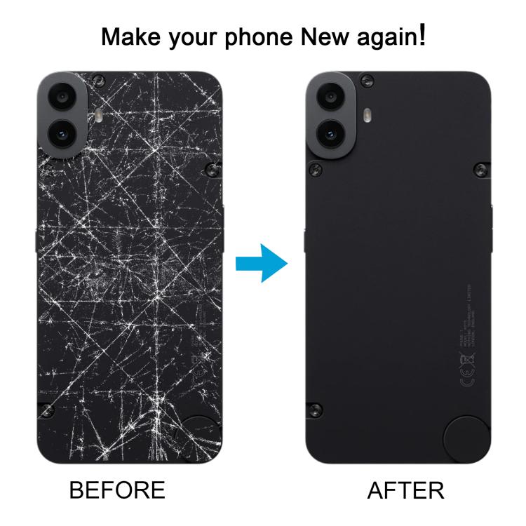 For Nothing CMF Phone 1 Original Back Cover with Camera Lens Cover(Black) - For Nothing by buy2fix | Online Shopping UK | buy2fix