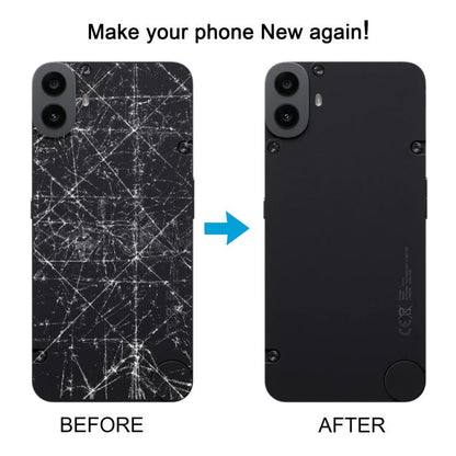 For Nothing CMF Phone 1 Original Back Cover with Camera Lens Cover(Black) - For Nothing by buy2fix | Online Shopping UK | buy2fix