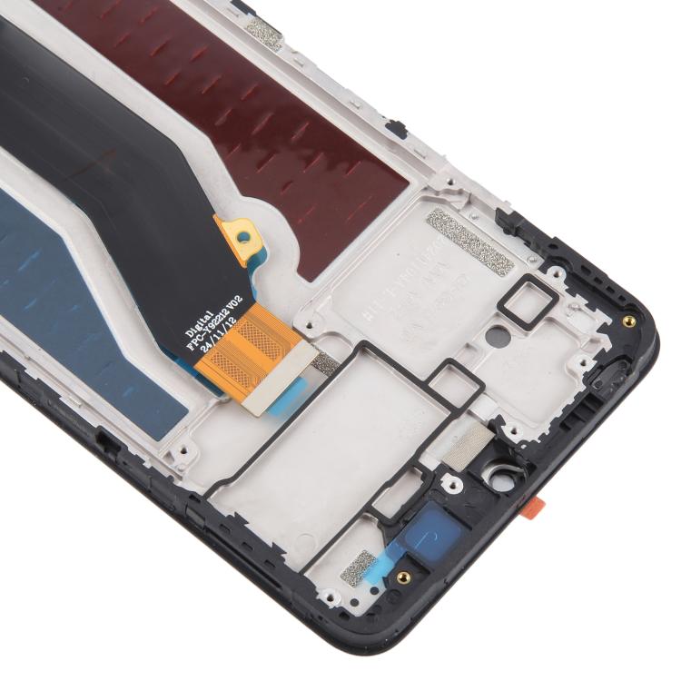 For ZTE Blade V70 Max LCD Screen Digitizer Full Assembly with Frame (Black) - For ZTE by buy2fix | Online Shopping UK | buy2fix