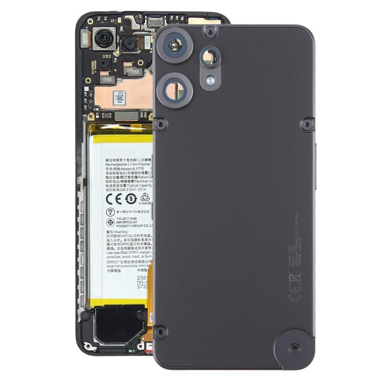 For Nothing CMF Phone 2 Pro Original Back Cover with Camera Lens Cover(Black) - For Nothing by buy2fix | Online Shopping UK | buy2fix