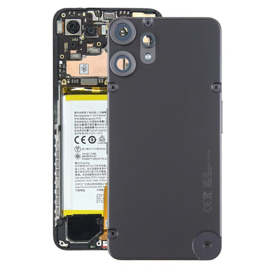 For Nothing CMF Phone 2 Pro Original Back Cover with Camera Lens Cover(Black) - For Nothing by buy2fix | Online Shopping UK | buy2fix