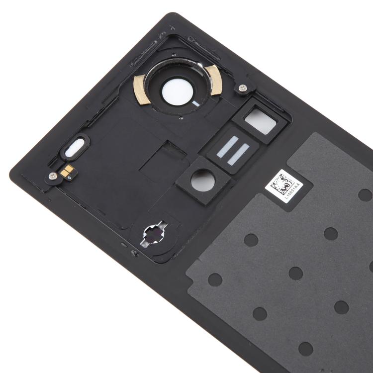 For ZTE nubia Z70 Ultra NX733J NX736J Glass Battery Back Cover with Camera Lens Cover(Black) - For ZTE by buy2fix | Online Shopping UK | buy2fix