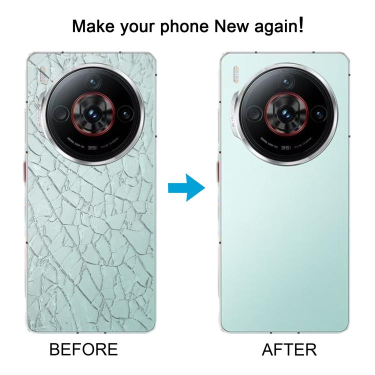 For ZTE nubia Z60S Pro Original Disassembled Glass Battery Back Cover with Camera Lens Cover(White) - For ZTE by buy2fix | Online Shopping UK | buy2fix