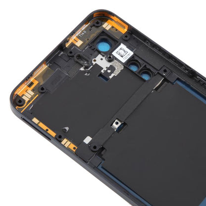 For ZTE Axon 40 Lite Plastic Battery Back Cover with Middle Frame / Camera Lens Cover(Black) - For ZTE by buy2fix | Online Shopping UK | buy2fix