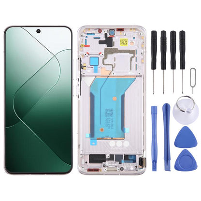 For Xiaomi 14 AMOLED Original LCD Screen Digitizer Full Assembly with Frame (Purple) - LCD Screen by buy2fix | Online Shopping UK | buy2fix