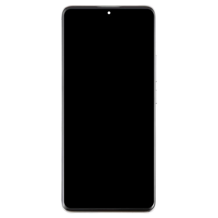 For Xiaomi Poco X7 5G AMOLED Original LCD Screen Digitizer Full Assembly with Frame (Silver) - LCD Screen by buy2fix | Online Shopping UK | buy2fix