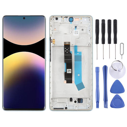 For Xiaomi Redmi Note 14 Pro 4G AMOLED Original LCD Screen Digitizer Full Assembly with Frame (Blue) - LCD Screen by buy2fix | Online Shopping UK | buy2fix