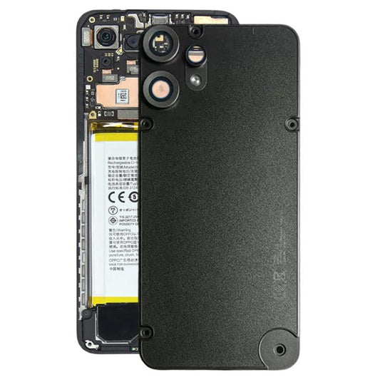 For Nothing CMF Phone 2 Pro Plastic Battery Back Cover(Black) - For Nothing by buy2fix | Online Shopping UK | buy2fix