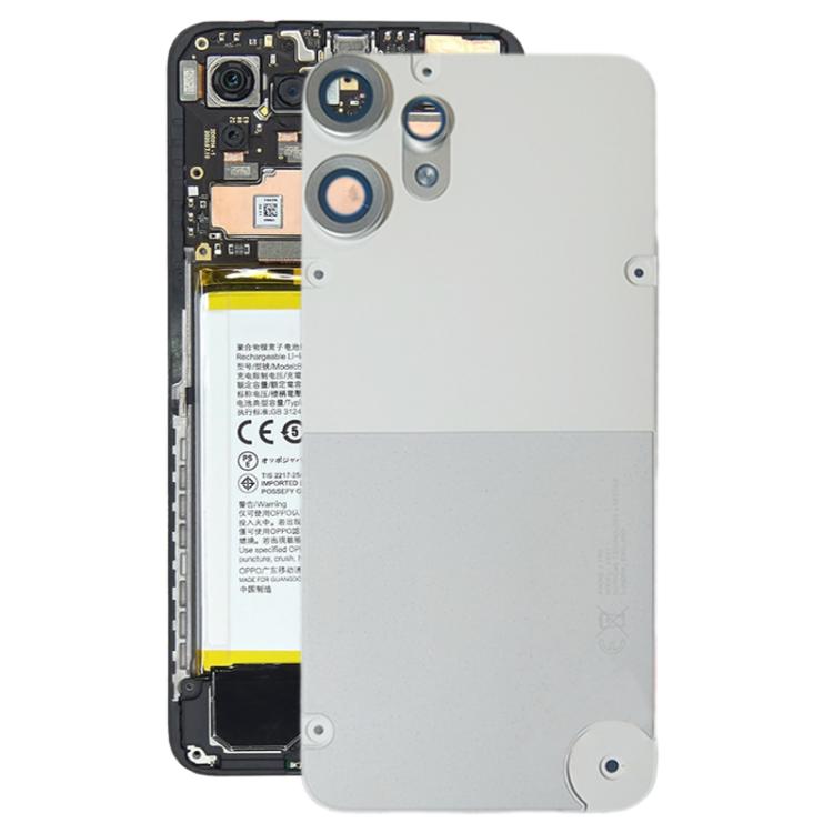 For Nothing CMF Phone 2 Pro Plastic Battery Back Cover(White) - For Nothing by buy2fix | Online Shopping UK | buy2fix