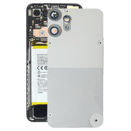 For Nothing CMF Phone 2 Pro Plastic Battery Back Cover(White) - For Nothing by buy2fix | Online Shopping UK | buy2fix