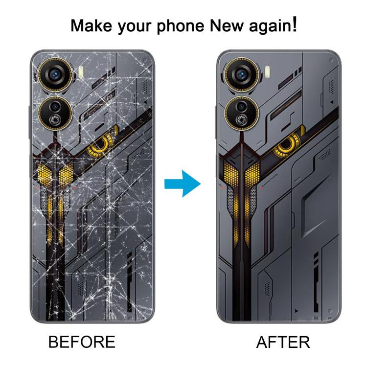For ZTE nubia Neo 5G 8150N Plastic Battery Back Cover with Middle Frame / Camera Lens Cover(Yellow) - For ZTE by buy2fix | Online Shopping UK | buy2fix