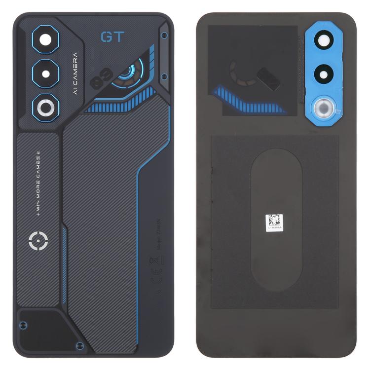 For ZTE nubia Neo 3 GT Glass Battery Back Cover with Camera Lens Cover(Gray) - For ZTE by buy2fix | Online Shopping UK | buy2fix