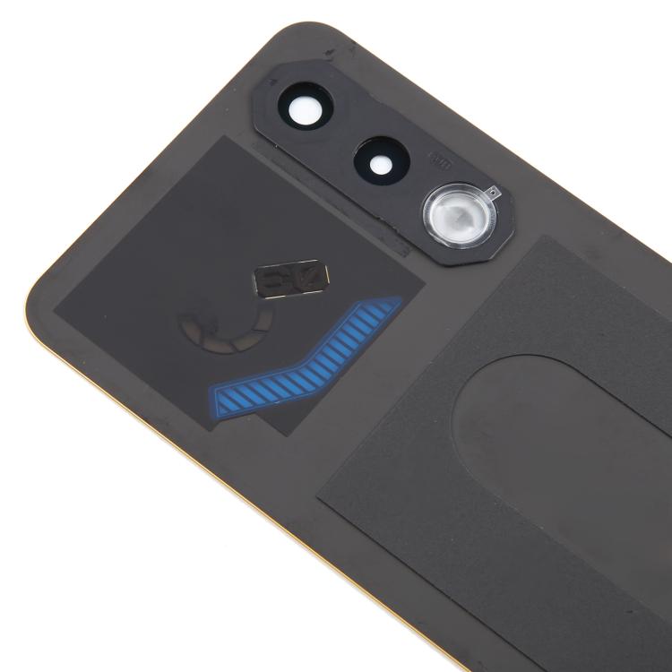 For ZTE nubia Neo 3 GT Glass Battery Back Cover with Camera Lens Cover(Yellow) - For ZTE by buy2fix | Online Shopping UK | buy2fix