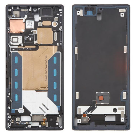 For ZTE nubia RedMagic 10 Pro+ Middle Frame Bezel Plate with In-Display Fingerprint Sensor Flex Cable (Black) - For ZTE by buy2fix | Online Shopping UK | buy2fix