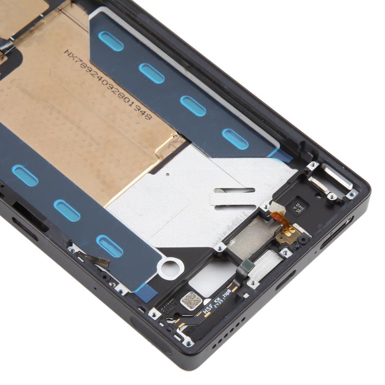 For ZTE nubia RedMagic 10S Pro NX789J Middle Frame Bezel Plate with In-Display Fingerprint Sensor Flex Cable (Black) - For ZTE by buy2fix | Online Shopping UK | buy2fix