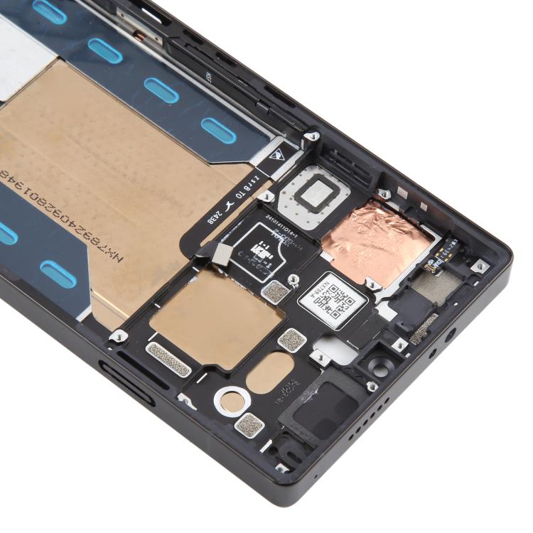 For ZTE nubia RedMagic 10S Pro NX789J Middle Frame Bezel Plate with In-Display Fingerprint Sensor Flex Cable (Black) - For ZTE by buy2fix | Online Shopping UK | buy2fix