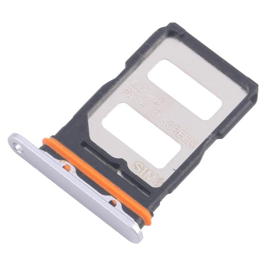 For Xiaomi 14T Pro 5G 10pcs Original SIM Card Tray + SIM Card Tray (Silver) - Card Tray by buy2fix | Online Shopping UK | buy2fix