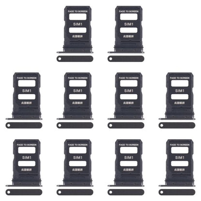 For Xiaomi 15 10pcs Original SIM Card Tray + SIM Card Tray (Black) - Card Tray by buy2fix | Online Shopping UK | buy2fix
