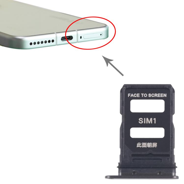 For Xiaomi 15 10pcs Original SIM Card Tray + SIM Card Tray (Black) - Card Tray by buy2fix | Online Shopping UK | buy2fix