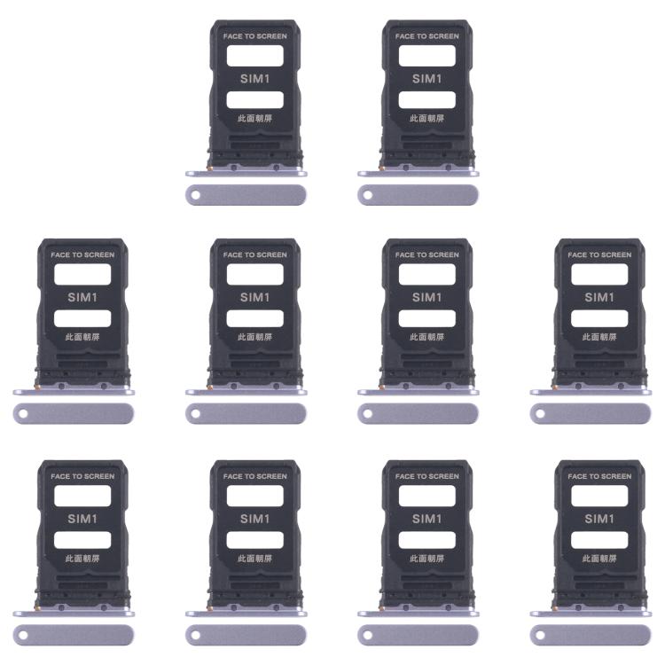 For Xiaomi 15 10pcs Original SIM Card Tray + SIM Card Tray (Blue) - Card Tray by buy2fix | Online Shopping UK | buy2fix