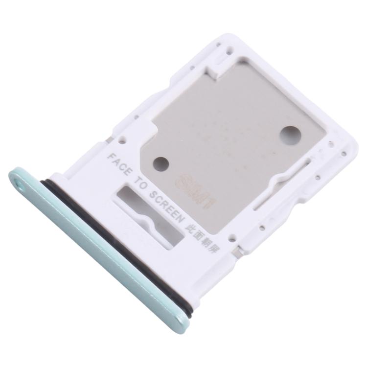 For Xiaomi Redmi Note 14 5G 10pcs Original SIM + SIM / Micro SD Card Tray (Light Green) - Card Tray by buy2fix | Online Shopping UK | buy2fix