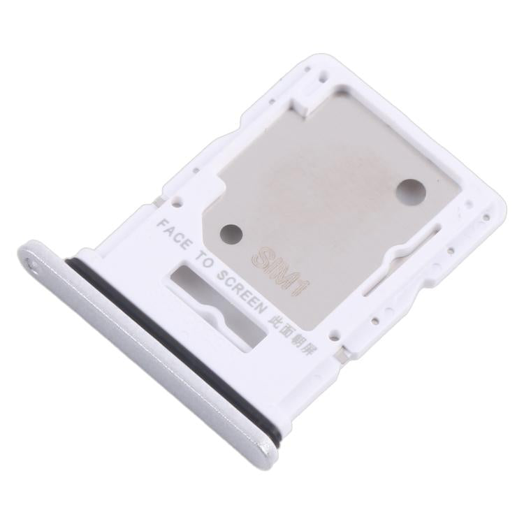 For Xiaomi Redmi Note 14 5G 10pcs Original SIM + SIM / Micro SD Card Tray (Silver) - Card Tray by buy2fix | Online Shopping UK | buy2fix