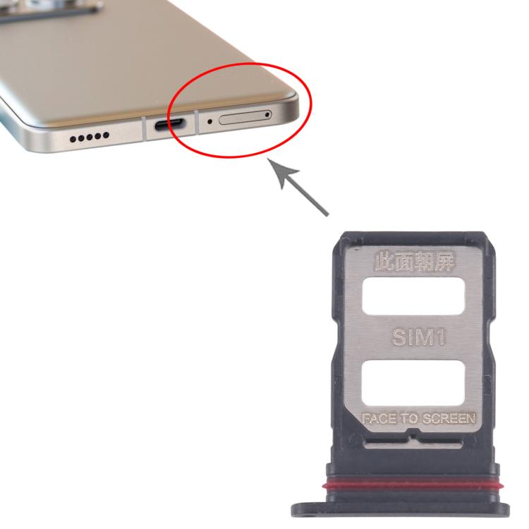 For Xiaomi Poco F7 10pcs Original SIM Card Tray + SIM Card Tray (Black) - Card Tray by buy2fix | Online Shopping UK | buy2fix