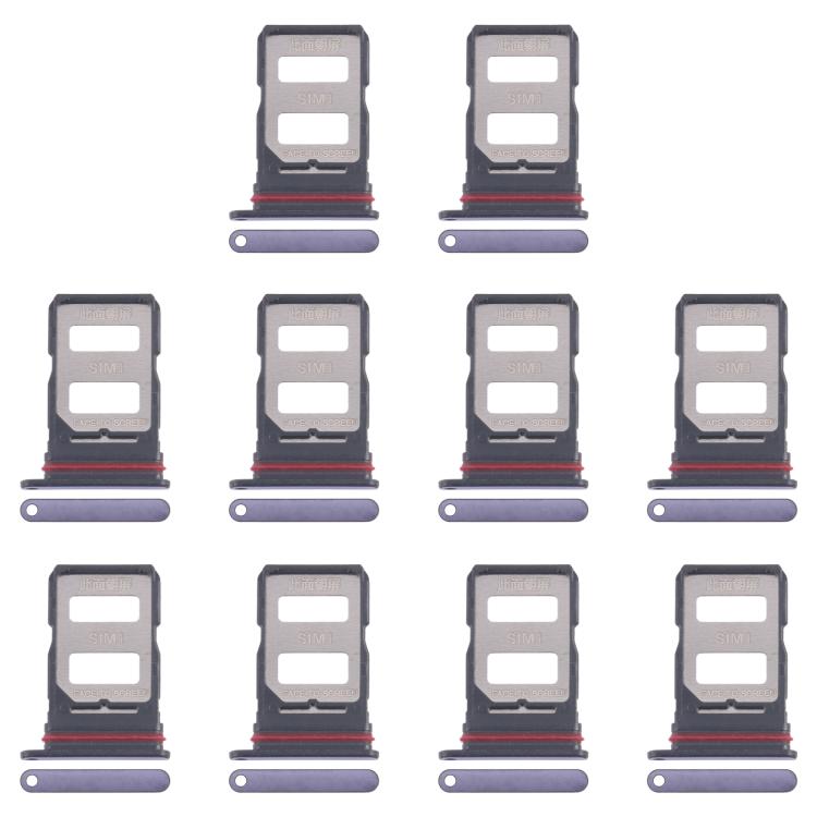 For Xiaomi Poco F7 10pcs Original SIM Card Tray + SIM Card Tray (Purple) - Card Tray by buy2fix | Online Shopping UK | buy2fix