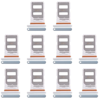 For Xiaomi Redmi Note 14 Pro+ 5G 10pcs Original SIM Card Tray + SIM Card Tray (Green) - Card Tray by buy2fix | Online Shopping UK | buy2fix