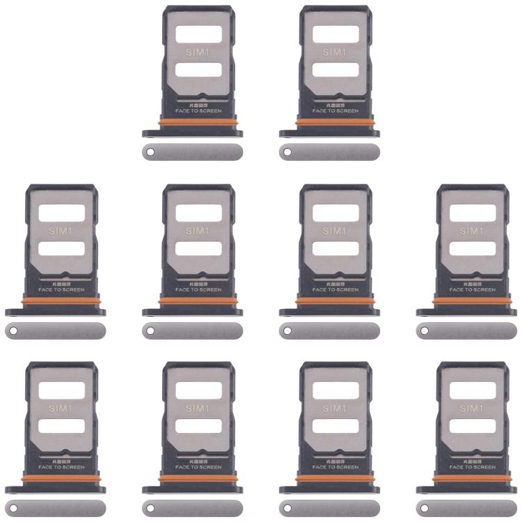 For Xiaomi Redmi Note 14 Pro+ 5G 10pcs Original SIM Card Tray + SIM Card Tray (Gold) - Card Tray by buy2fix | Online Shopping UK | buy2fix