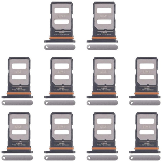 For Xiaomi Redmi Note 14 Pro+ 5G 10pcs Original SIM Card Tray + SIM Card Tray (Gold) - Card Tray by buy2fix | Online Shopping UK | buy2fix